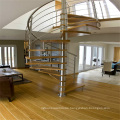 "Factory Price Eco-Friendly Reliable Wood Tread  Spiral Staircase"